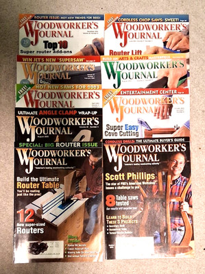 Woodworker's Journal Magazine Lot of 17 Issues 2002-2007