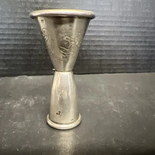 Sanborns Mexico Sterling Silver Bar Jigger turtle butterfly bird 