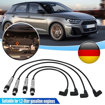 4X Zündleitungssatz Zündkabel Zündleitungssatz Für VW Golf VI Jetta IV Polo 1.2