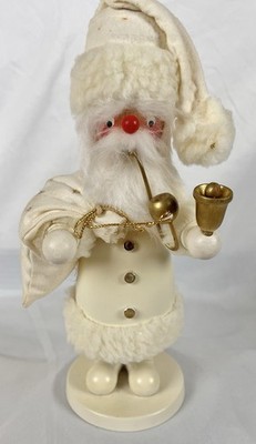Vintage Holzkunst Christian Ulbricht W. Germany Santa Claus Incense Smoker W/box