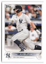 2022 Topps #263b Trey Amburgey Rookie New York Yankees RC