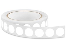 Pack of 1000 Removable Adhesive Circle Labels - White 3/4 In