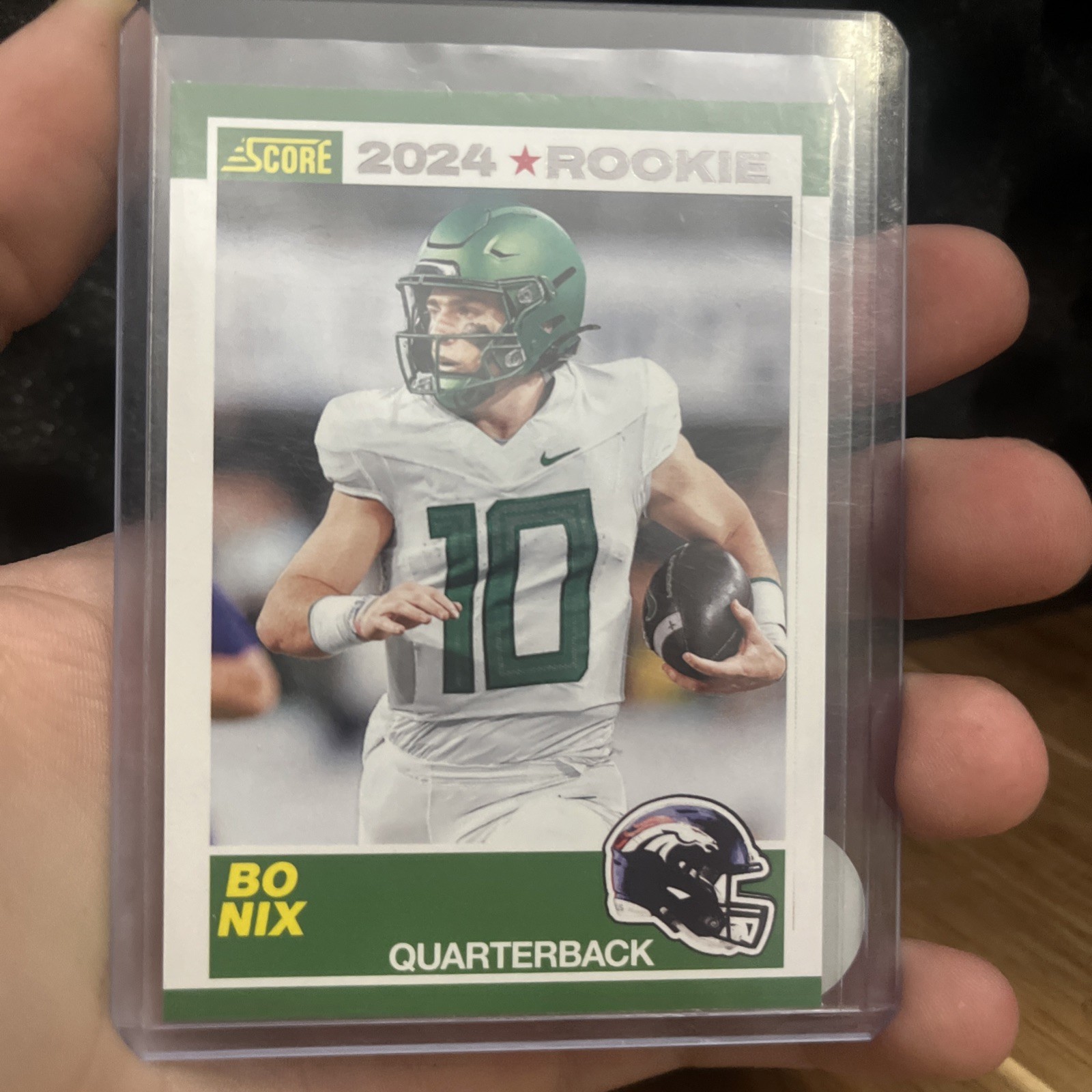 2024 Score - 35th Anniversary Rookie Bo Nix #9 Gold (RC)