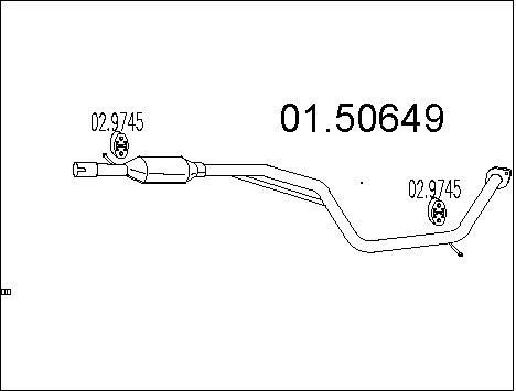 Silencieux intermédiaire pour Mazda 5 pour remplacer une pièce rouillée et réduire le bruit moteur
