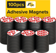 Sticky Flexible Adhesive Magnets for Crafts, 0.8"x0.08" 20x2mm , 100 pcs