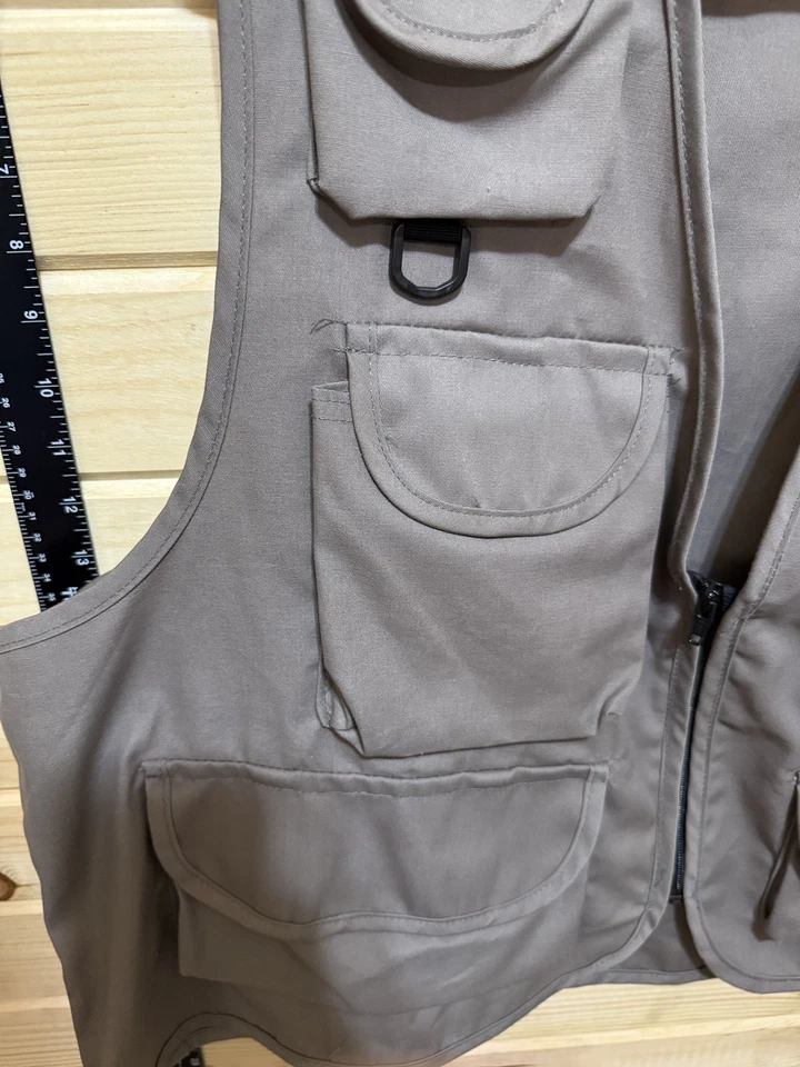 1906 Ideal Fly Fishing Made in USA Utility Vest Photography Camping Hunting 2XL - Image 3 of 4