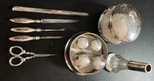 Rare Cockshutt Family Sterling Silver Vanity Suite