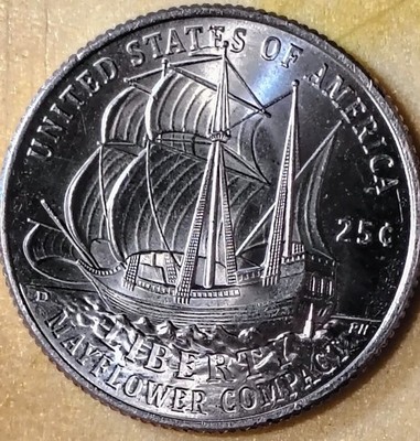 2026-D Mayflower Quarter MAJOR ERROR - Spirit of '76 Struck