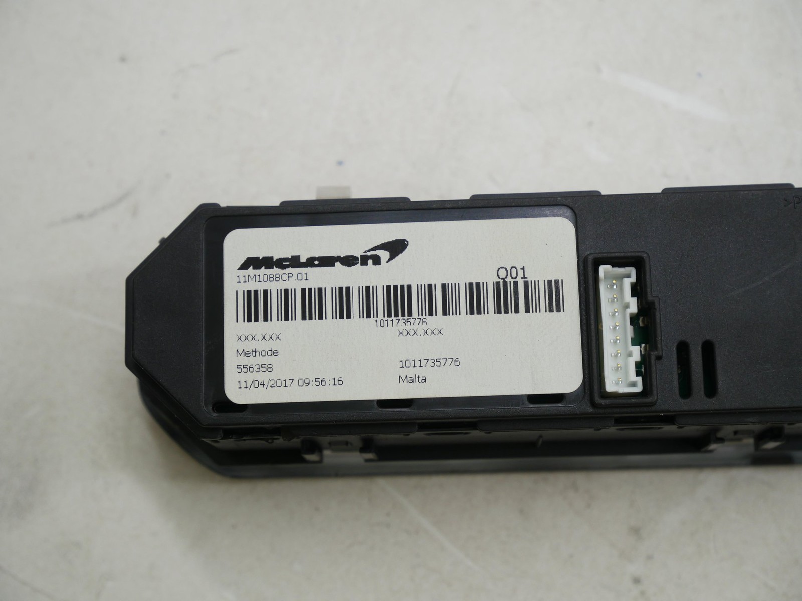 Used Driver Tow Recovery Hood Release Switch Panel LH 2016-2021 McLaren 570S OEM