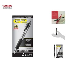 G2 Gel Roller Pens, Extra Fine Point 0.5 mm, Gel Pens Black Ink, Pack of 12 ...