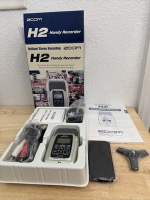Zoom H2 Handy Recorder Complete In Box W/ac Adapter USB cable & Accessories 