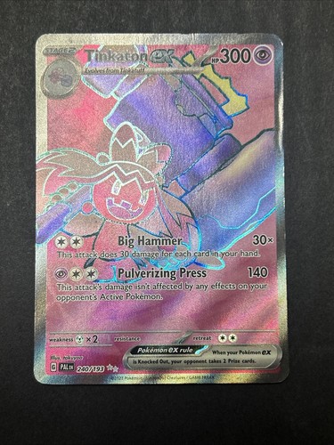 Pokémon TCG Tinkaton EX 240/193 Full Art Scarlet & Violet Paldea Evolved