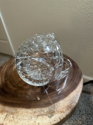 Vintage Waterford Crystal Pitcher Glandore Pattern – Ice Lip – 6.5” - Picture 6 of 8