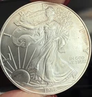 1996 BU American Silver Eagle 1 oz. .999 pure silver
