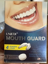 UNIEDI Mouth Guard for Grinding Teeth at Night, Sleep Guard 4 Pack -NEW - SEALED