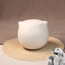 Pet-Head Ceramic Pet Urn for Dog or Cat Ashes - 36 cu in Elegant, Artful, Cut...