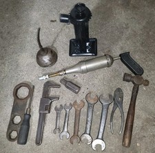 Vintage 1920s- 1930s Original Jack Tool Kit Vlchek Wrenches Gm Chevrolet