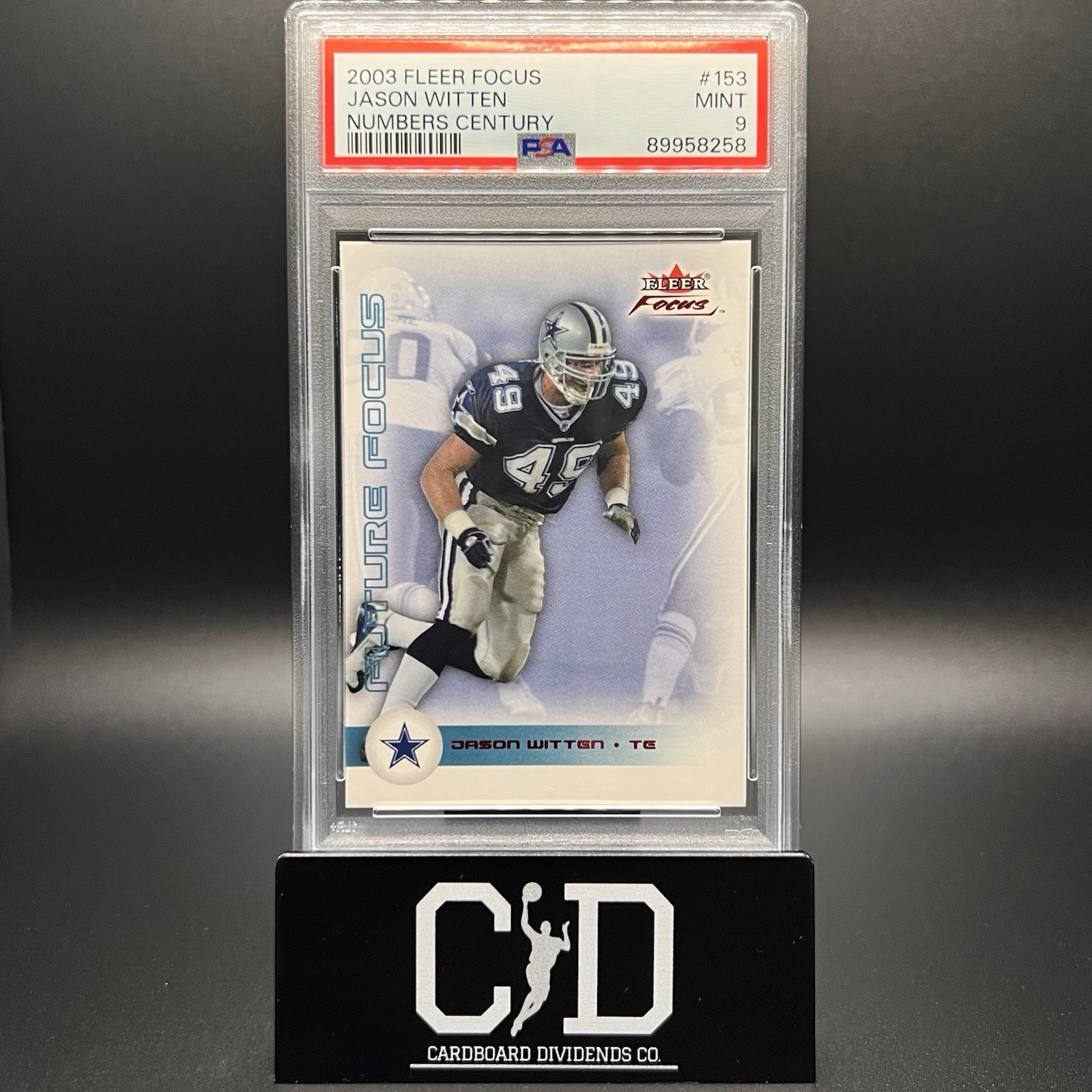 Jason Witten Fleer Focus #153 Numbers Century