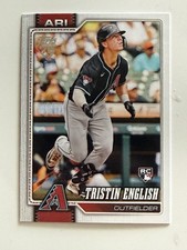 2026 TOPPS SERIES 1 BASEBALL ROOKIE CARD (RC) 346 TRISTIN ENGLISH D'BACKS. rookie card picture
