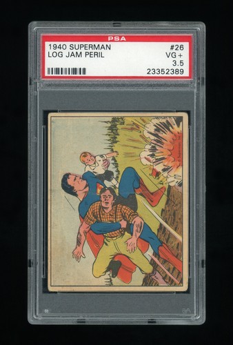 1940 Gum Inc Superman #26 Log Jam Peril — PSA 3.5