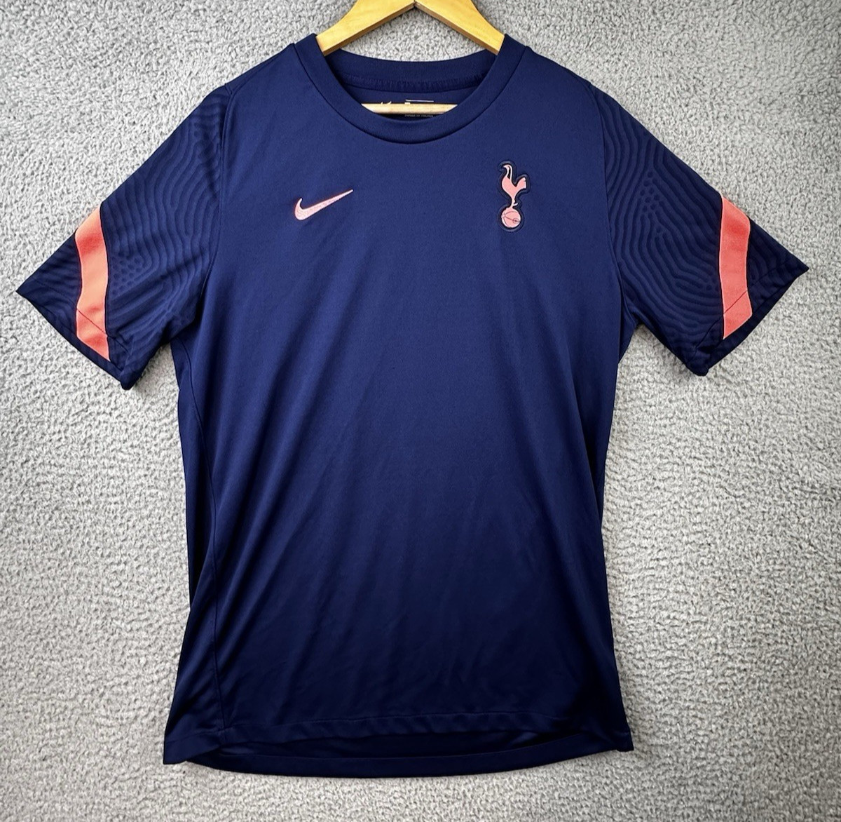 Tottenham Hotspur Training Football T Shirt Large Blue Nike Breathe Strike