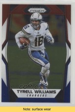 2017 Panini Prizm Red White & Blue Prizm Tyrell Williams #24 READ 4sb