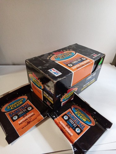1992-93 Topps Stadium Club Series 2 NBA Basketball Packs Lot Of 6 With Box