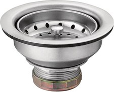 Kitchen Sink Strainer Basket with Drain Assembly, Stainless Steel, 22036