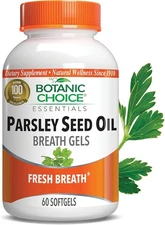 Botanic Choice Parsley Seed Oil-for Bad Breath from 60 Count (Pack of 1) 