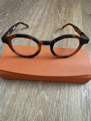 Eyebobs Tortoise Round Frame Glasses with Orange Case