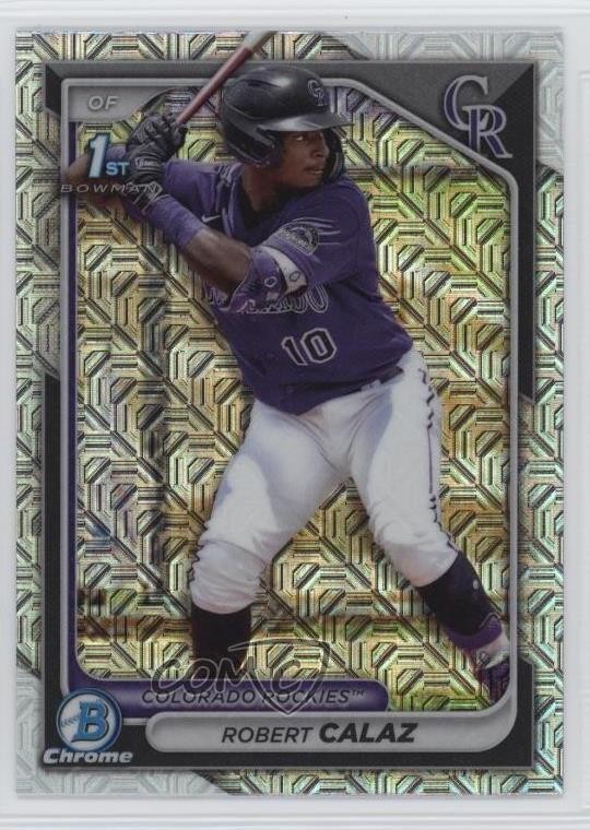 2024 Bowman Chrome Prospects Mega Box Mojo Refractor Robert Calaz #BCP-131 12g7