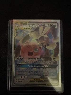 Mega Lopunny & Jigglypuff GX 165/236 Sm-Cosmic Eclipse Holo