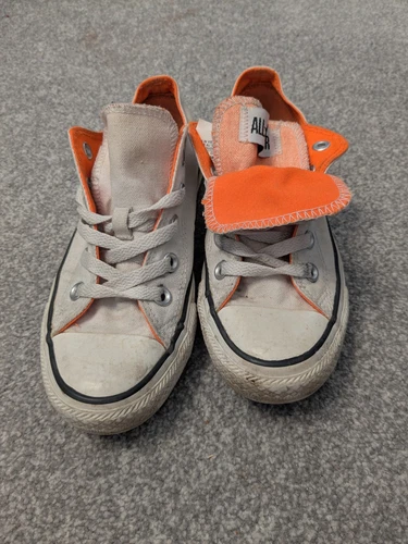 Converse All Stars arancione doppia lingua taglia 4