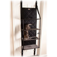 Space-Saving Cat Tree Door Mounted Furniture, Multi-Level Wall Perch Hammock Bed