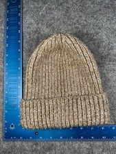Old Navy Beanie Toque Women One Size Beige Knit Polyester Blend Blend Sparkly