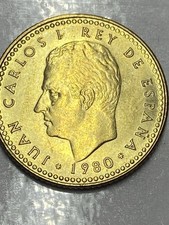 Coin Spain 1 Peseta 1980-81 Inside the Star