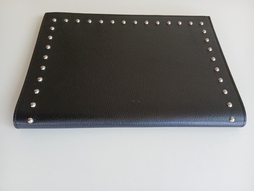 MAISON LAFFARGUE BLACK GRAINED GOAT LEATHER NOTEPAD HOLDER WITH PAD - RRP: €130 - Picture 10 of 24