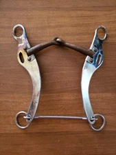 5" Copper Mouth Snaffle Long Shank Bit Horse English Western Tack 