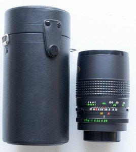 Pentax fit Super Carenar MC 135mm f2.8 Lens with case and caps