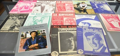 Sammlung Noten Vintage Sheet Music Frank Sinatra Paul Anka Donovan Valente 13 x