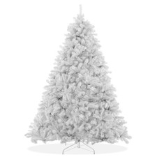 7.5 Foot Artificial Holiday Christmas Tree with Stand - White Spruce