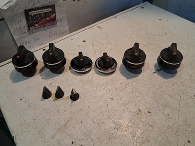 9 Vintage Hotpoint Gas Range Stove Burner Oven Clock Control Selector Knobs