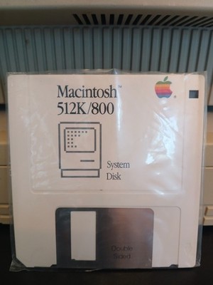 Apple Macintosh 512K/Plus System Disk + Guided Tour - 2 original getestete Disketten