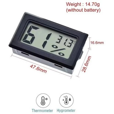 Digital Temperatur Luftfeuchtigkeit LCD Sensor Thermometer Messgerät Messgerät Hygrometer Raum