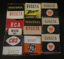 9 NIB RCA Westinghouse CBS Syl GE 6V6GT 6V6GTA  Guitar Audio Tubes