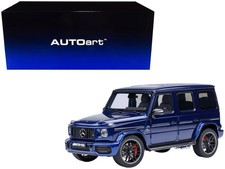 2019 Mercedes-Benz AMG G63 Brilliant Blue Metallic 1/18 Model Car by Autoart T&y