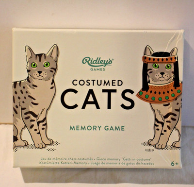 Ridley's Games Board Game Costumed Cats Memory Game Box New in box
