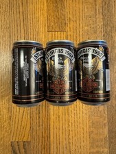 Vintage Harley-Davidson Sturgis 1992 Black Hills Heavy Beer Pull Tab Cans (6)
