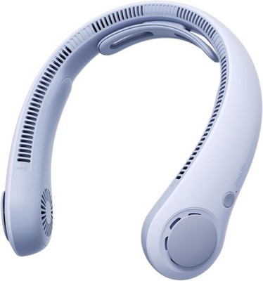 Portable Neck Fan Upgrade Version, Neck Support Hands-Free Design, Blue