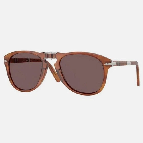 Sunglasses Persol 714 S-M Steve McQueen 96/53 54 21 140 Light Havana Light Brown